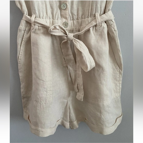 Cloth and Stone for Anthropologie Linen Romper - Picture 5 of 5